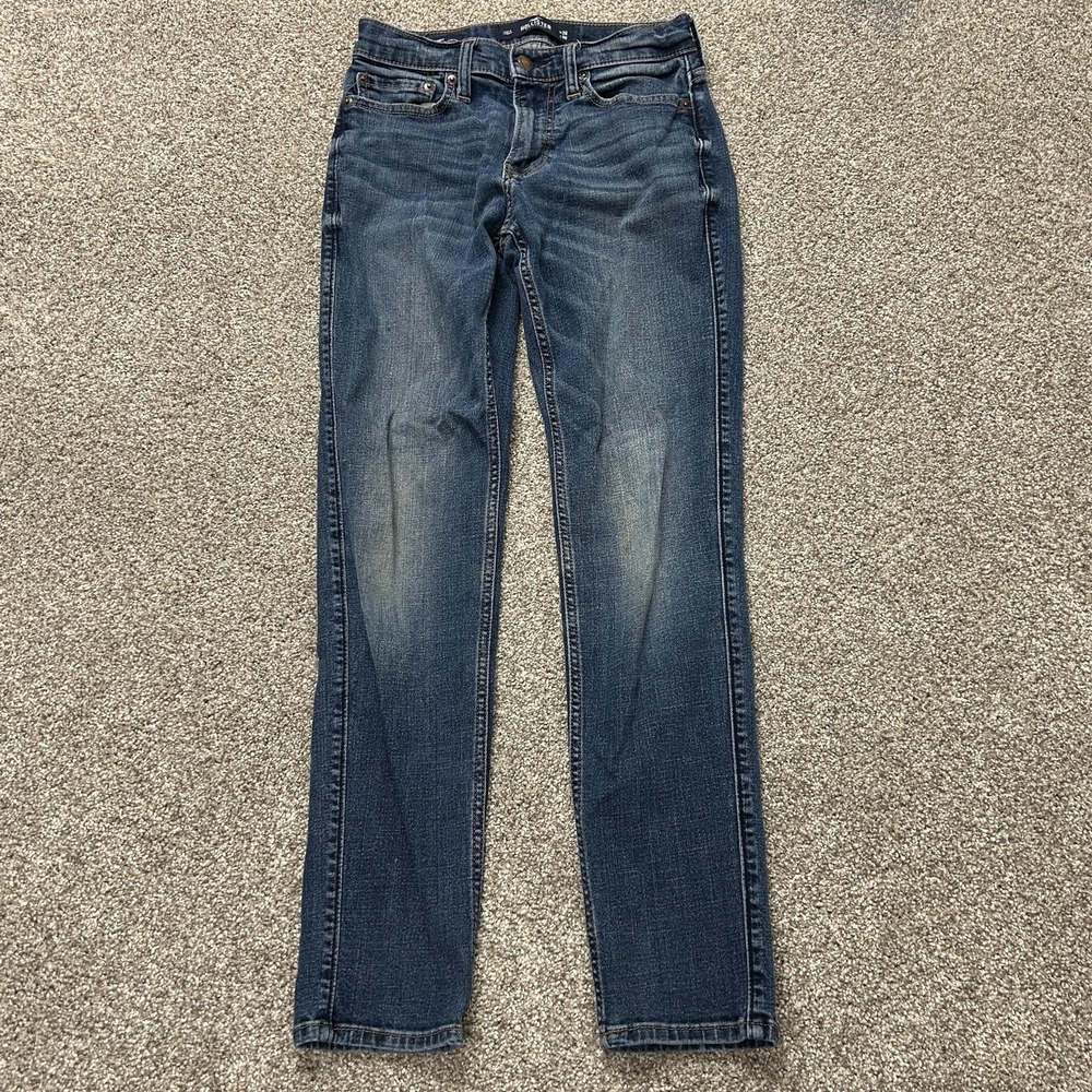 Hollister Advanced Stretch Skinny Jeans Mens 26x30 Med Wash Blue Denim Casual